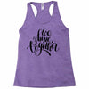 we shine together Racerback Tank