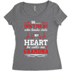 There's This Boy Who Stole My Heart He Calls Me Grandma Women's Triblend Scoop T-shirt
