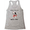 nobody listens to me Racerback Tank