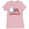 science bless america Ladies Fitted T-Shirt