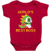 World's Best Boss Mario Baby Bodysuit