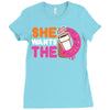 She Wants The D Dunkin Donuts Ladies Fitted T-Shirt