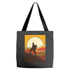 mountain hiker Tote Bags