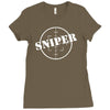sniper fun Ladies Fitted T-Shirt