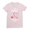 Our First Father's Day! Baby Girl Ladies Fitted T-Shirt