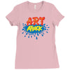 retro tv show unofficial art attack Ladies Fitted T-Shirt