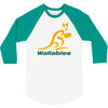 wallabies gold logo 3/4 Sleeve Shirt