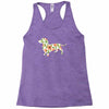 dachshund flower Racerback Tank