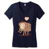 french toast kiss Women's V-Neck T-Shirt