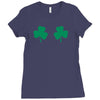 shamrock boobs Ladies Fitted T-Shirt
