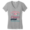 A January Girl Like A Flowers Women's V-Neck T-Shirt