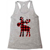lumberjack reindeer Racerback Tank