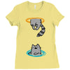 portal cat Ladies Fitted T-Shirt