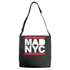mad nyc new york city run fashion baseball jersey Adjustable Strap Totes