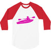 kayak chick 3/4 Sleeve Shirt