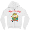 hippie holidays Zipper Hoodie