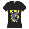 angry bull Women's V-Neck T-Shirt