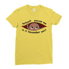 November Peeking Out Baby Boy Ladies Fitted T-Shirt
