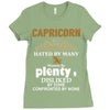 Capricorn Hated By Many Wanted By Plenty Disliked By Some Confronted B Ladies Fitted T-Shirt