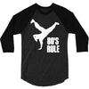 80's rule break dancer 3/4 Sleeve Shirt