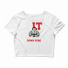 we all lift down here Crop Top