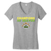 HUMBOLDT BRONCOS Champions In Heaven Women's V-Neck T-Shirt