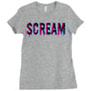 scream 3d Ladies Fitted T-Shirt