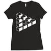 sheldon dreieck big bang theory triforce illusion 3d nerd fun usa Ladies Fitted T-Shirt