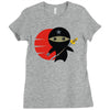ninja star Ladies Fitted T-Shirt