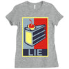 lie Ladies Fitted T-Shirt