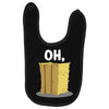 oh hay oh hey girl boy funny pun Baby Bibs