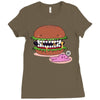 monster burger Ladies Fitted T-Shirt