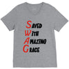 saved with amazing grace V-Neck Tee