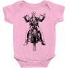 skeleton biker Baby Bodysuit