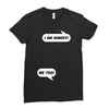 I am Hungry Me Too Mom and Baby Talking Ladies Fitted T-Shirt