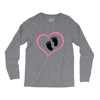 Baby Girl with Heart Any Name Customized Long Sleeve Shirts
