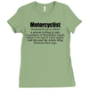 motorcyclist Ladies Fitted T-Shirt
