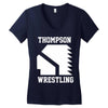 Thompson High School Wrestling (Vision Quest) Women's V-Neck T-Shirt