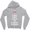 i can't keep calm i'm polish kurwa poland Zipper Hoodie