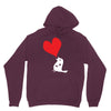 bird love heart animal graph note music party pop art gift Hoodie