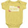 blessed mommy with flower white color Baby Bodysuit