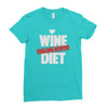 wine diet challenge accepted Ladies Fitted T-Shirt