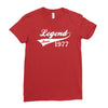 legend since 1977, funny Ladies Fitted T-Shirt