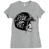 hi girl... ride with me! Ladies Fitted T-Shirt