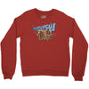 octopus with bubble gun goes pewpew Crewneck Sweatshirt