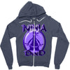 ninja dad Zipper Hoodie