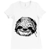 ask me why i'm lazy sloth! Ladies Fitted T-Shirt