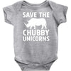 save the chubby unicorns Baby Onesie