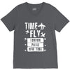 TIME TO FLY TO LONDON PARIS NEW YORK V-Neck Tee