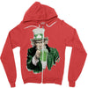 st patricks day  uncle sam Zipper Hoodie